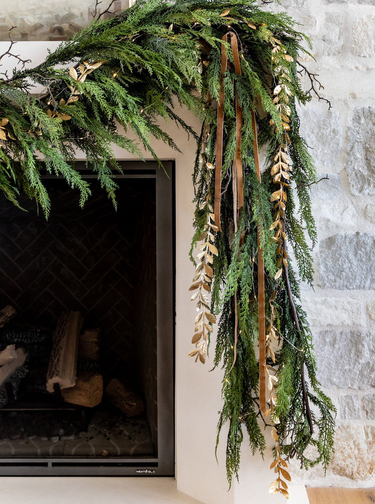 Faux Cedar Twig Garland